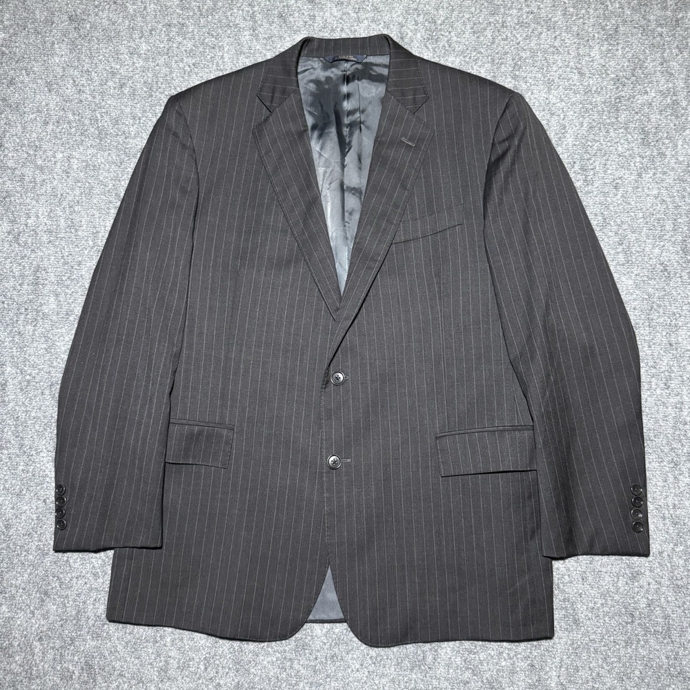 Brooks Brothers 1818 Regent Estrato Trabaldo Togna Blazer 44R/W38 Black Wool